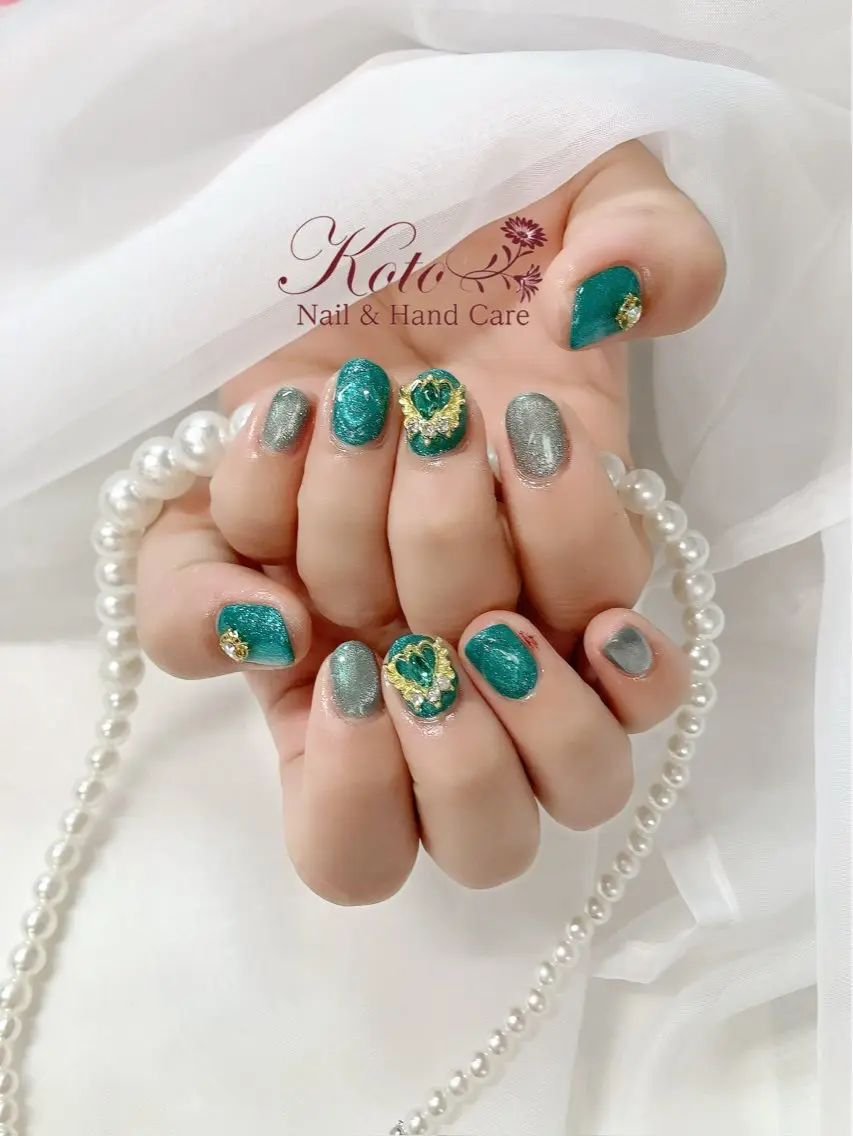 ネイル 長さ出し ジェルネイル 持ち込み ニュアンスネイル 赤色 ハンドネイル Nail Salon KOTOのネイルデザイン