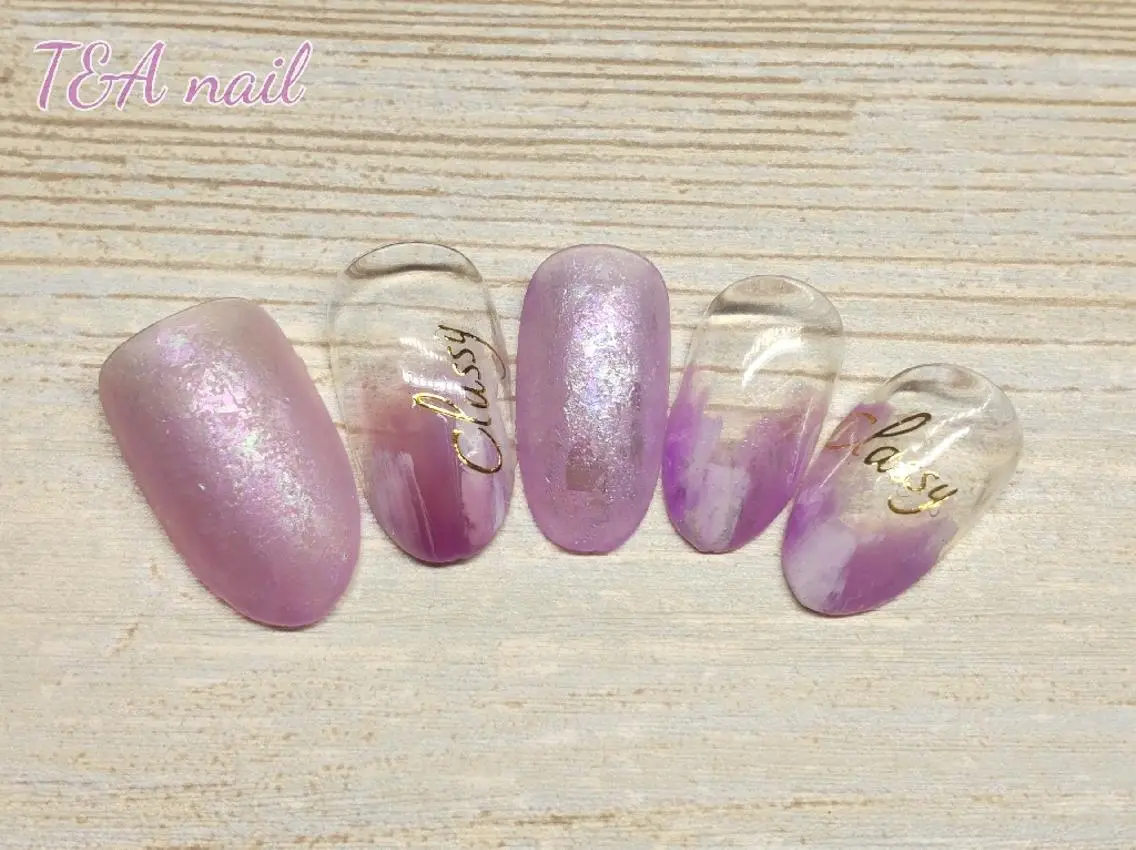 ネイル ショート クリスマス ニュアンスネイル シンプルネイル 冬ネイル クリスマス T&A nailのネイルデザイン