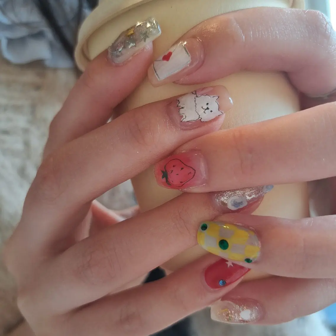 ネイル アートネイル ジェルネイル 持ち込み ハンドネイル Nail mood デザイン持ち込みokのネイルデザイン
