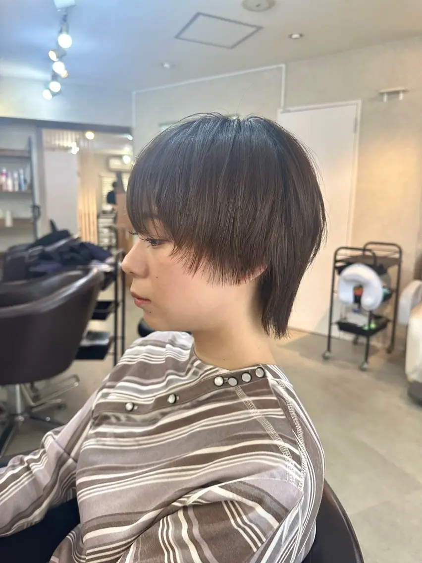 ショート カラー ショートヘア ウルフカット カット ヘアカラー トリートメント 🍃ショートヘア🍃 北林春樹のヘアスタイル
