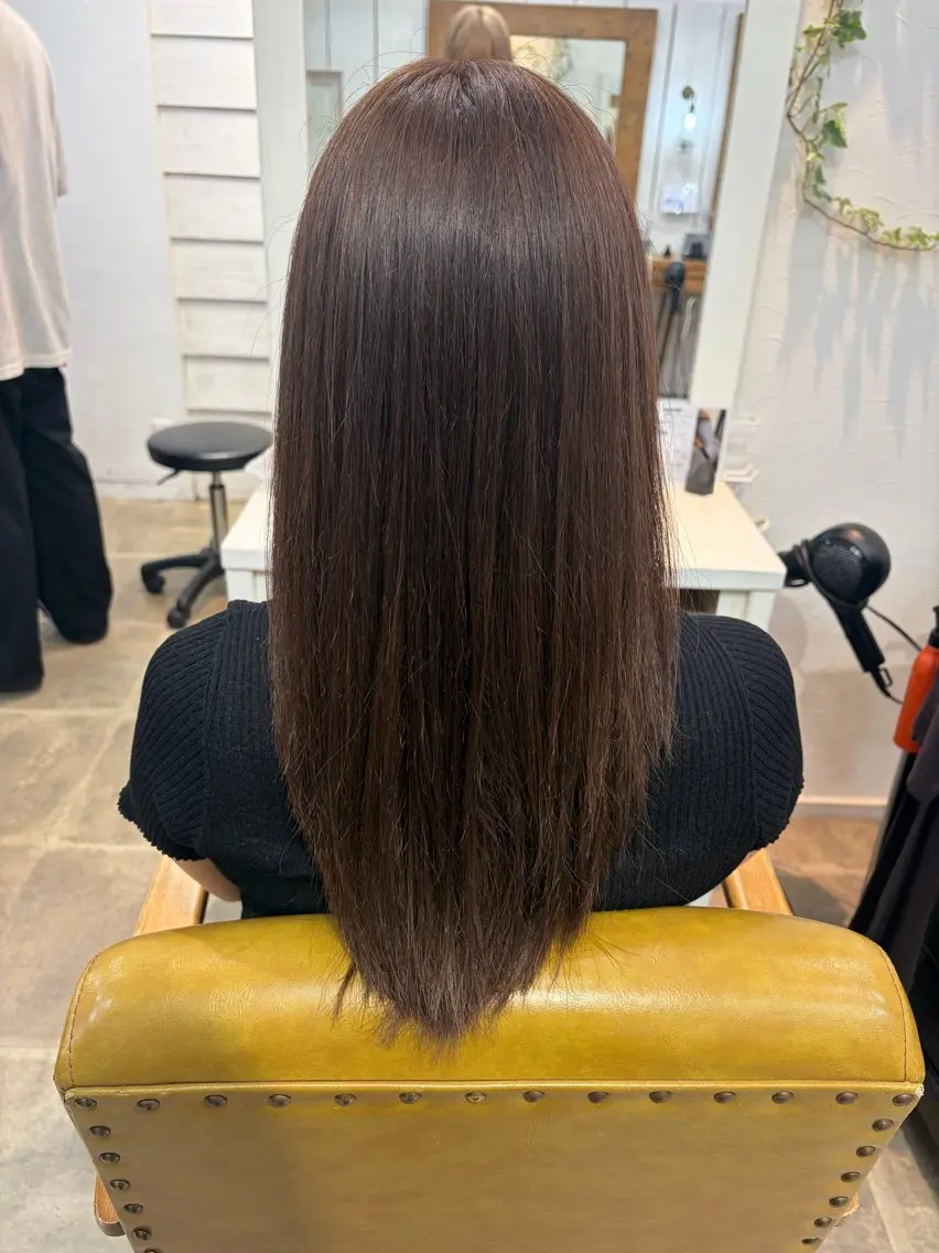 ロング 手島 美月のヘアスタイル