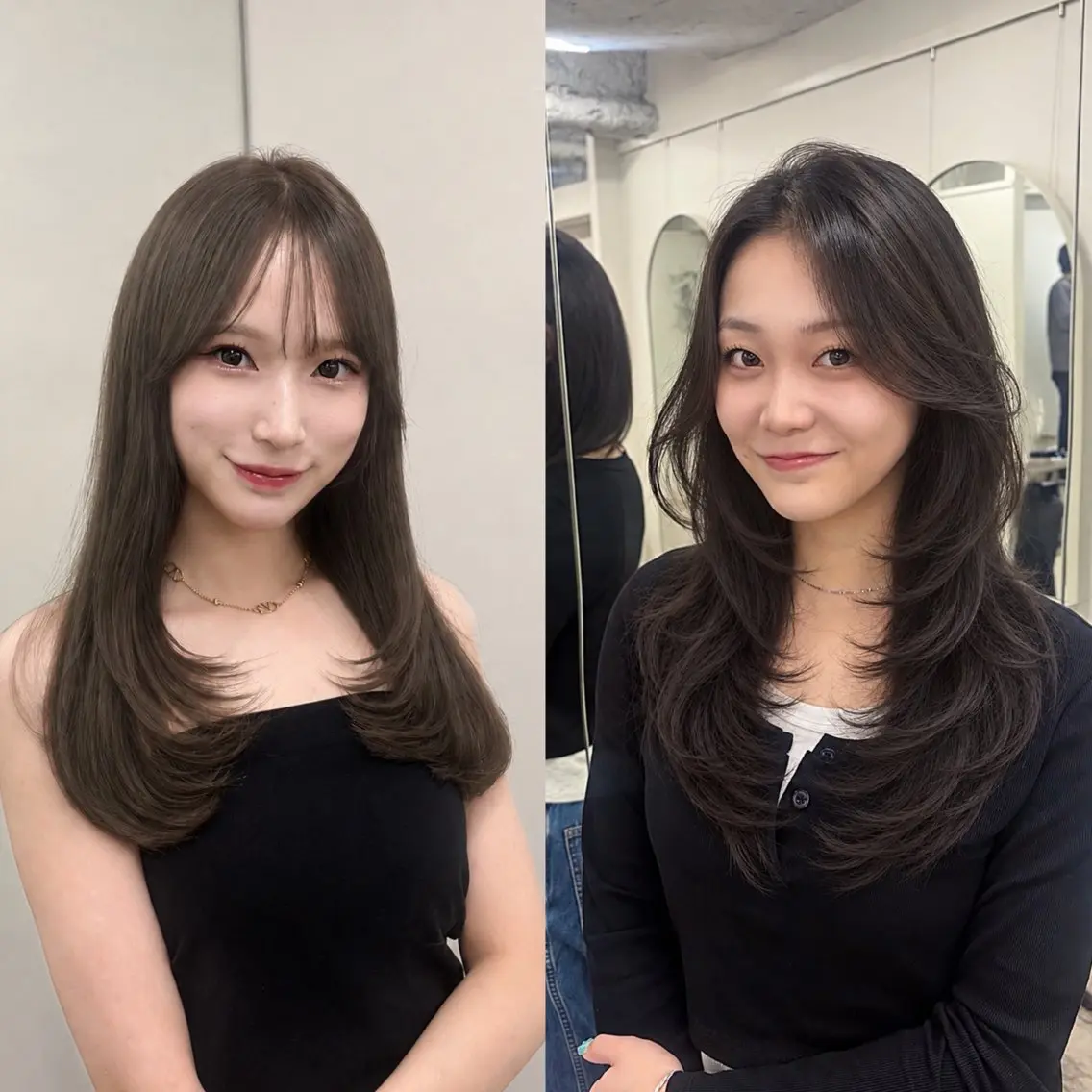 ロング カラー カット ヘアカラー トリートメント ヘッドスパ ヘアセット 盛れる艶カラー× レイヤーカット/咲来のヘアスタイル