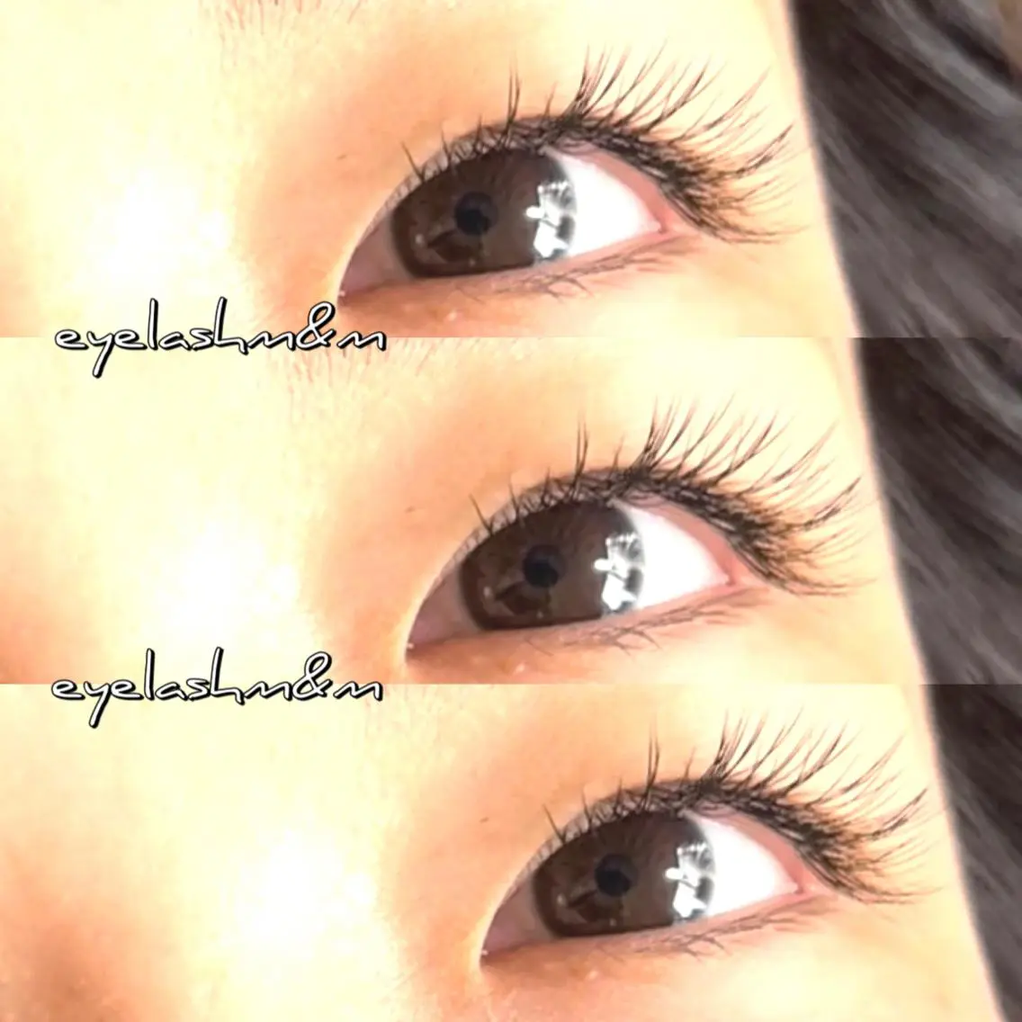 マツエク・マツパ フラットラッシュ Eyelash m&mのマツエク・マツパデザイン