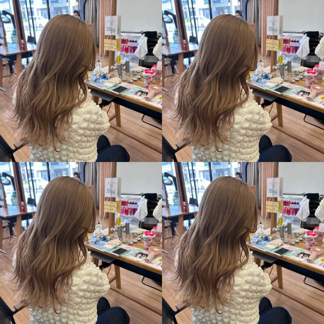 セミロング 河口 友里のヘアスタイル