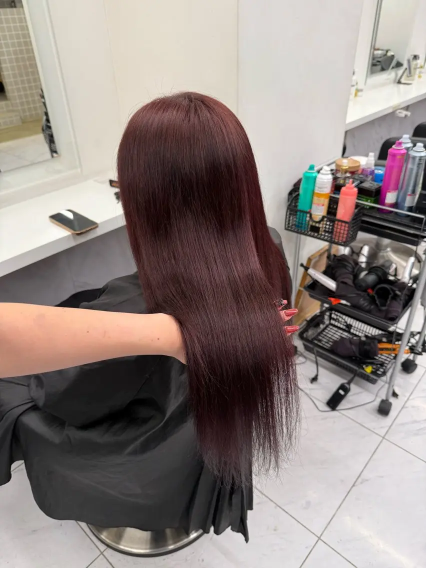 ロング カラー ヘアアレンジ ヘアカラー トリートメント ヘアセット 💗横浜美容室 💗HARUNAのヘアスタイル