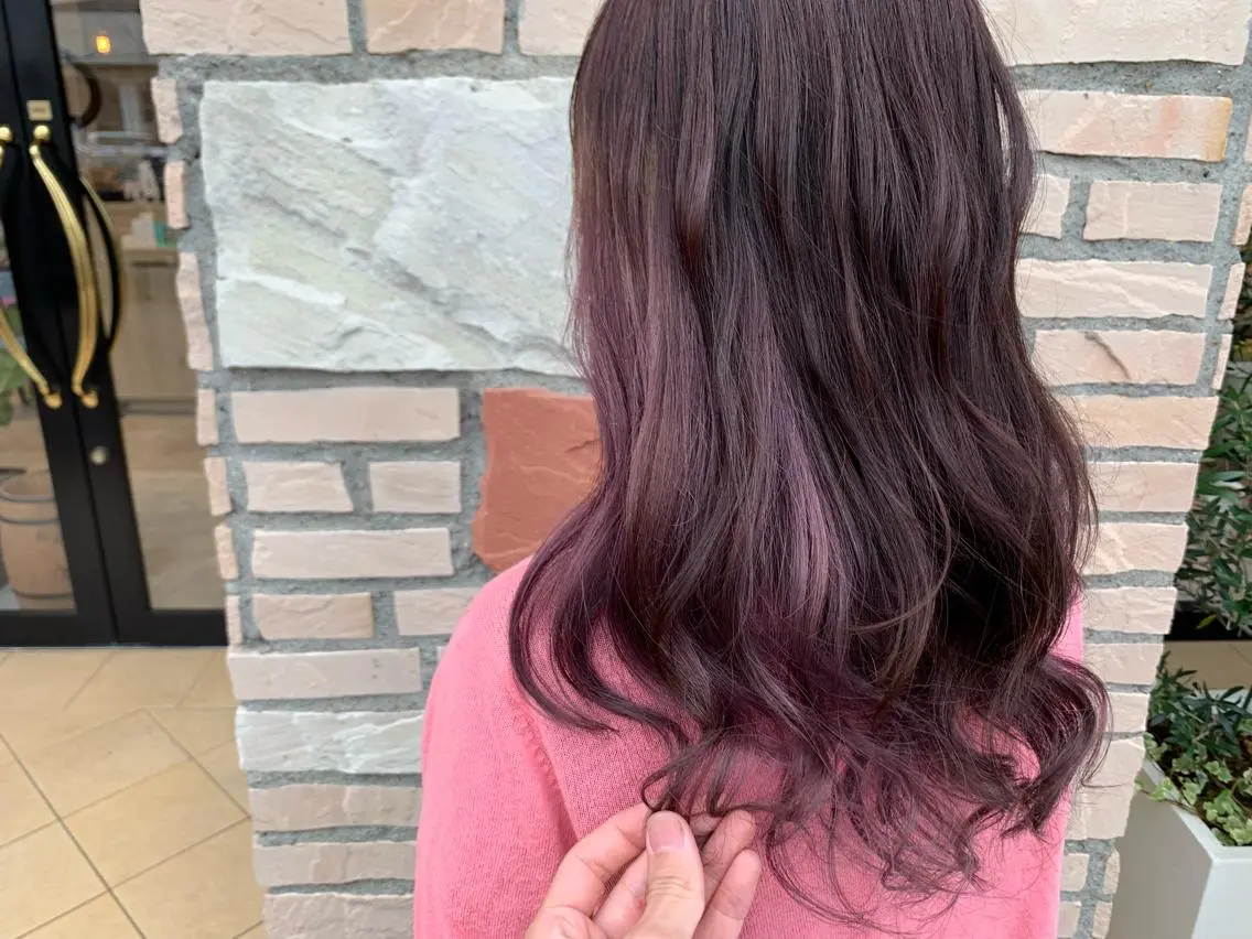 ミディアム カラー ヘアカラー トリートメント 高月 瞭のヘアスタイル