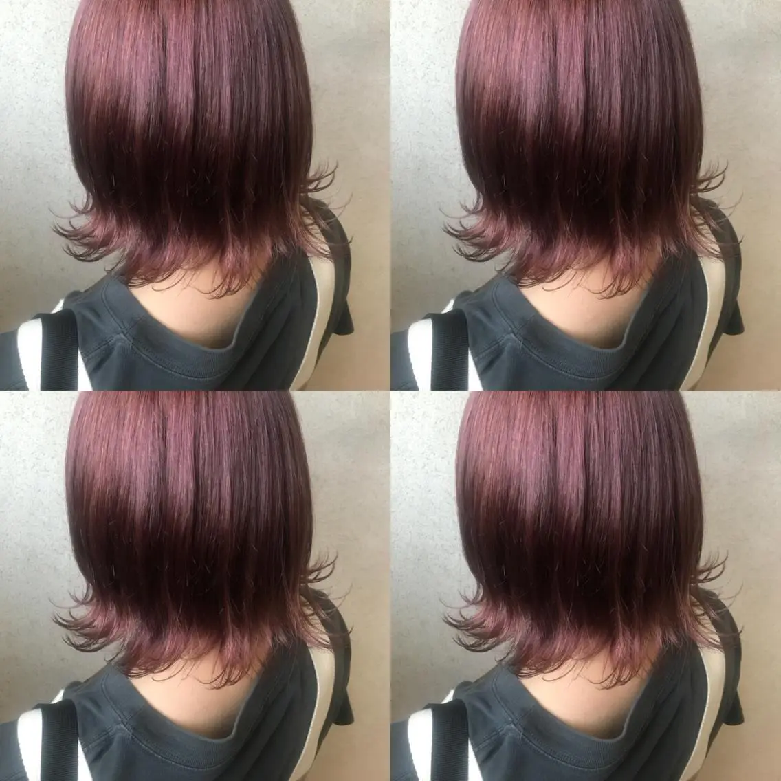 ミディアム カラー 小栗 麻衣のヘアスタイル