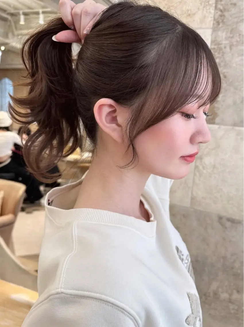 前髪・顔周りカット✨️＋ワンカラー💛＋トリートメント🫧の写真