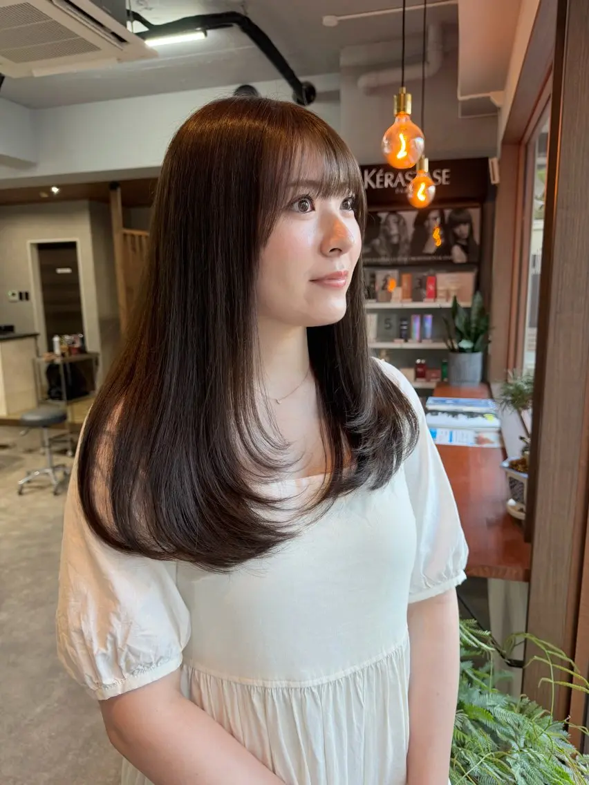 セミロング カット ヘアカラー IWT KEIZOのヘアスタイル