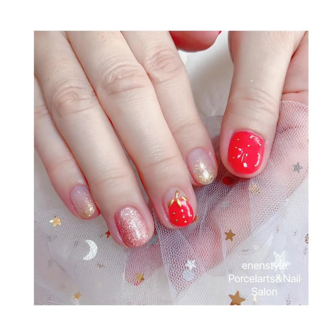 ミディアム ネイル ジェルネイル ニュアンスネイル オフィスネイル ワンカラーネイル パラジェル 🐾enen style 🐾のネイルデザイン