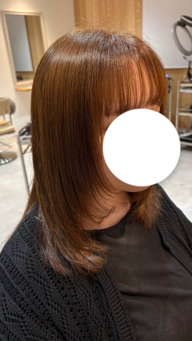 ミディアム レイヤーカット 藤田 小波のヘアスタイル