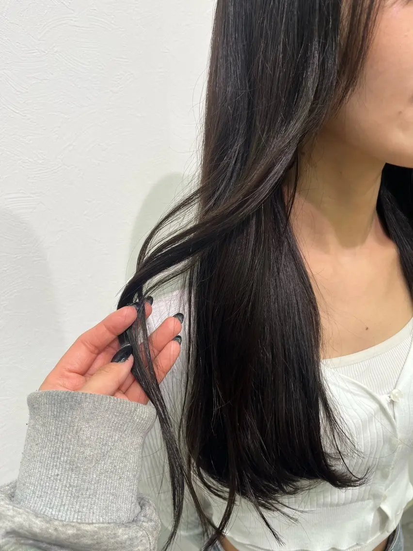 カラー 透明感カラー ヘアカラー トリートメント 五十嵐 さくらのヘアスタイル