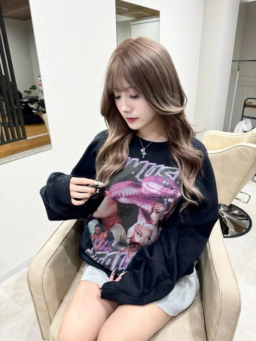 ロング カラー box mico. mutsumiのヘアスタイル