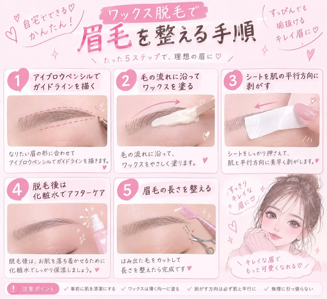 アイブロウ 眉毛ワックス脱毛 マツパ meme meulu Fukasawaのマツエク・マツパデザイン