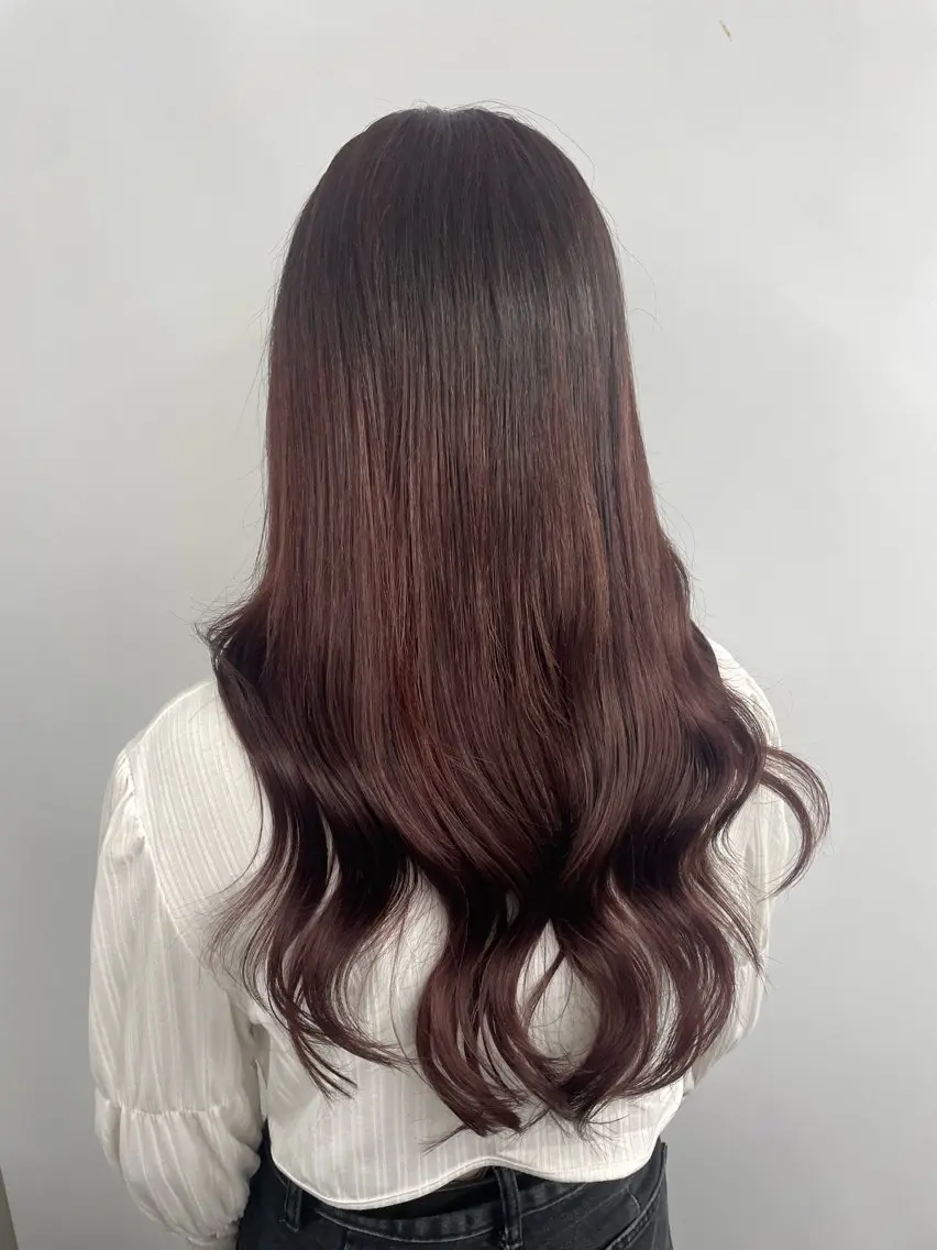 ロング エクステ 𝙃𝘼𝙍𝙐🎀 韓国×エクステのヘアスタイル