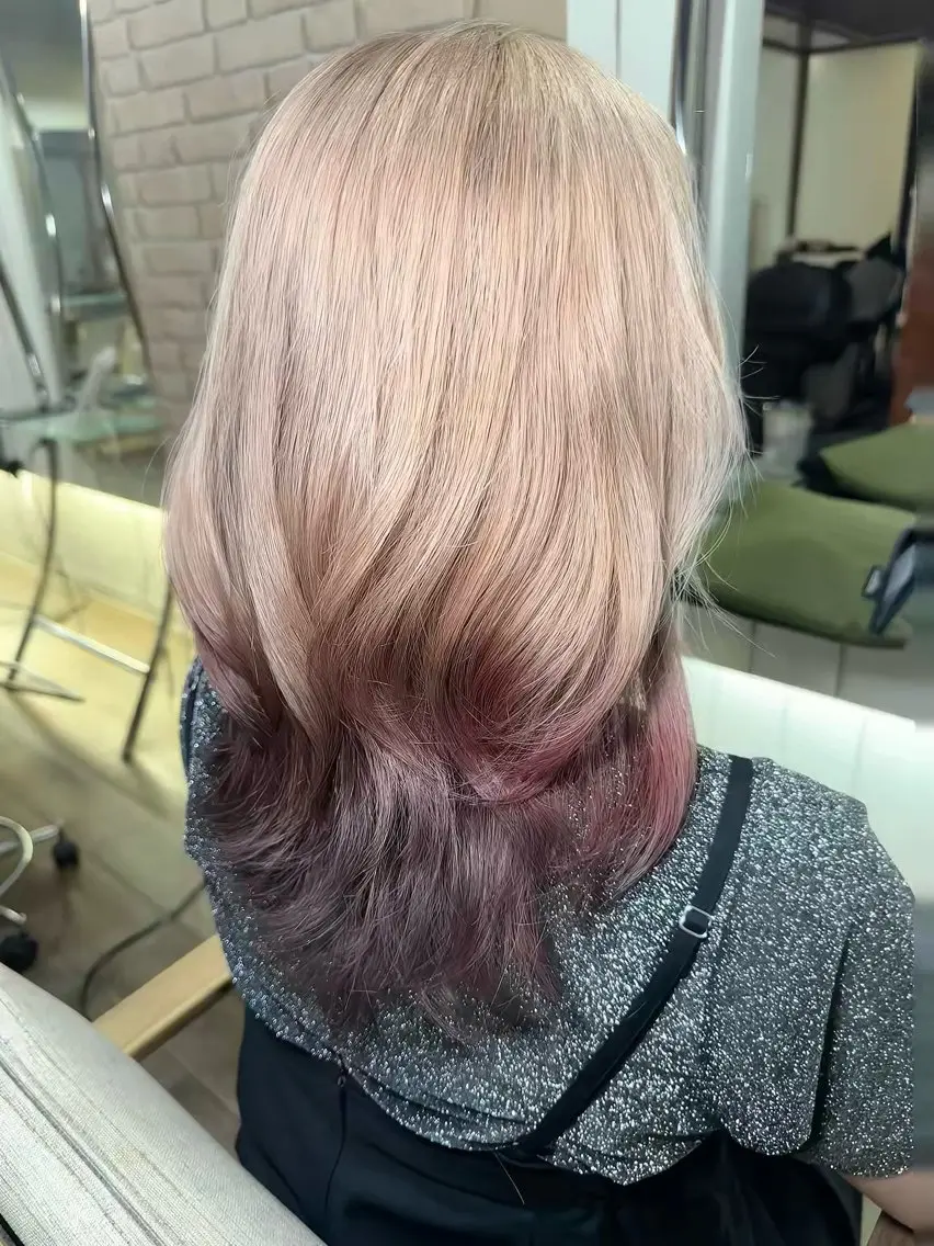 セミロング カラー カット ヘアカラー トリートメント 池袋髪質改善縮毛矯正 ×レイヤー専門のヘアスタイル