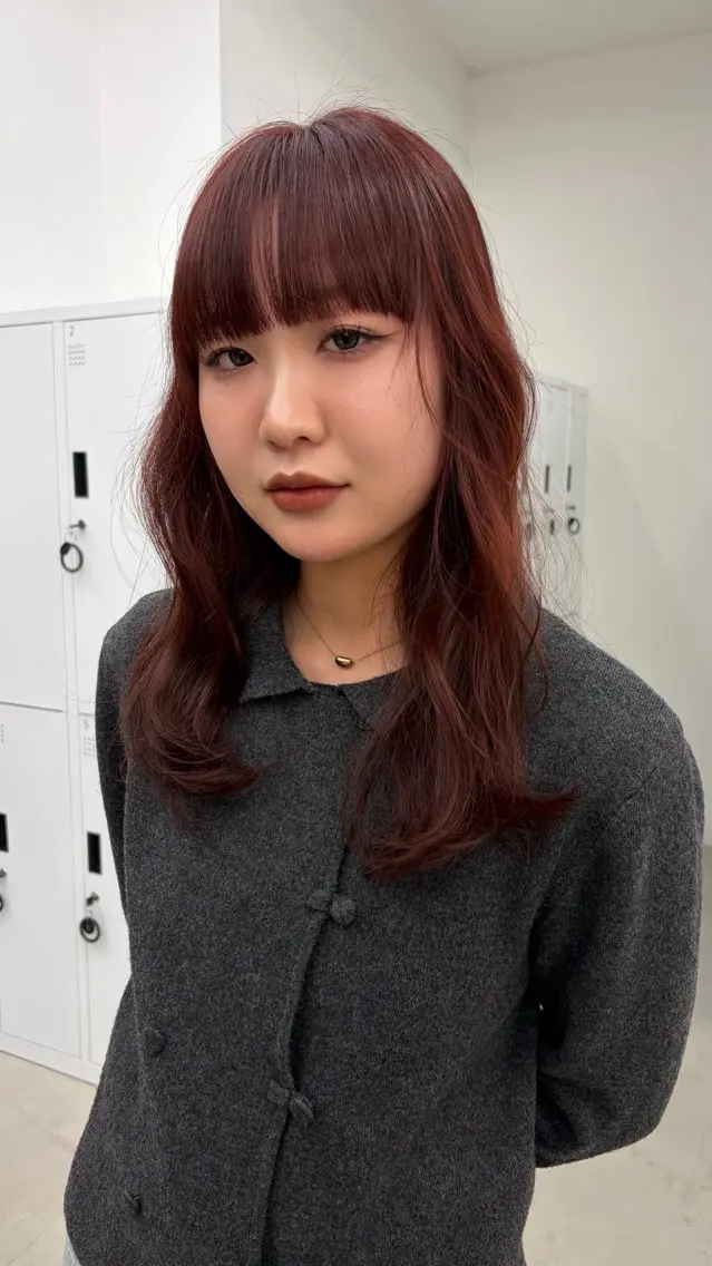 ミディアム くろかわ まいのヘアスタイル