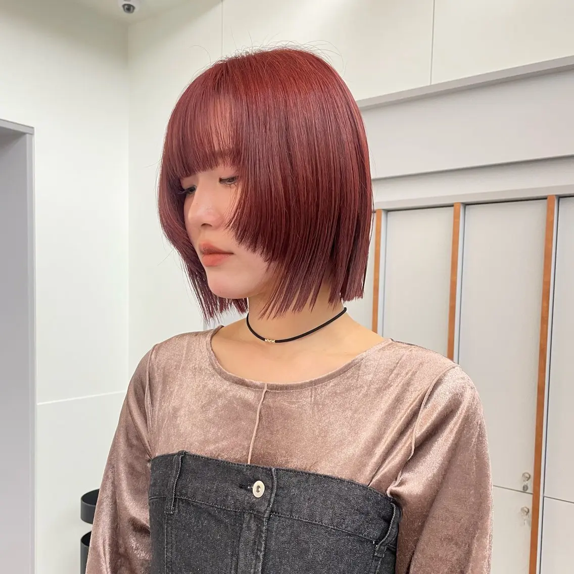 ショート カラー ベージュカラー ブリーチ ブラウンカラー 透明感カラー ダブルカラー 髪質改善カラー/ボブ 🌻Mutsumiのヘアスタイル