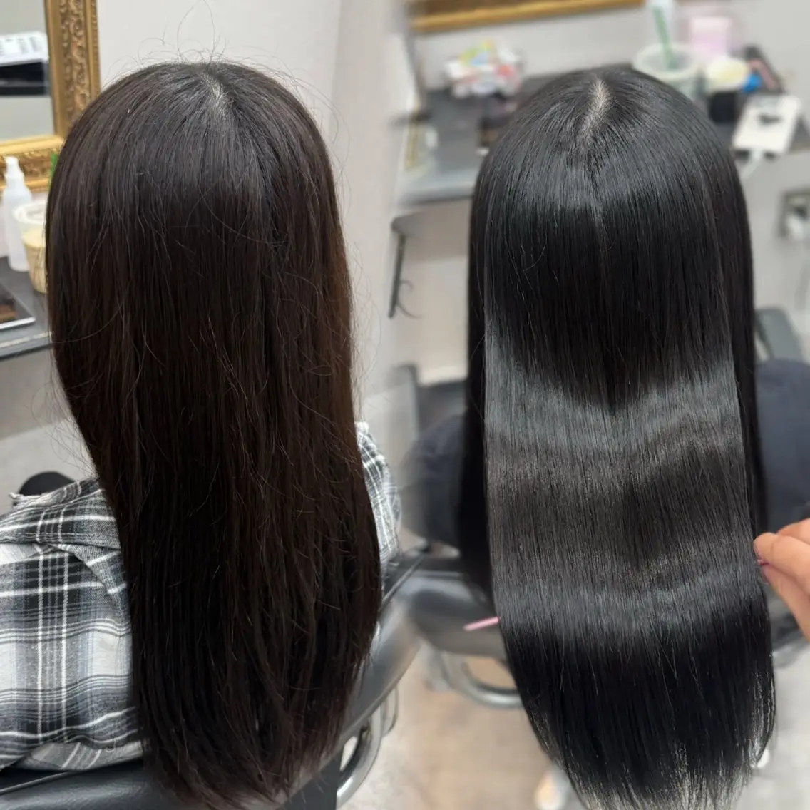 ロング 縮毛矯正 トリートメント 縮毛矯正 艶髪/ダブルカラー 🍒misakiのヘアスタイル