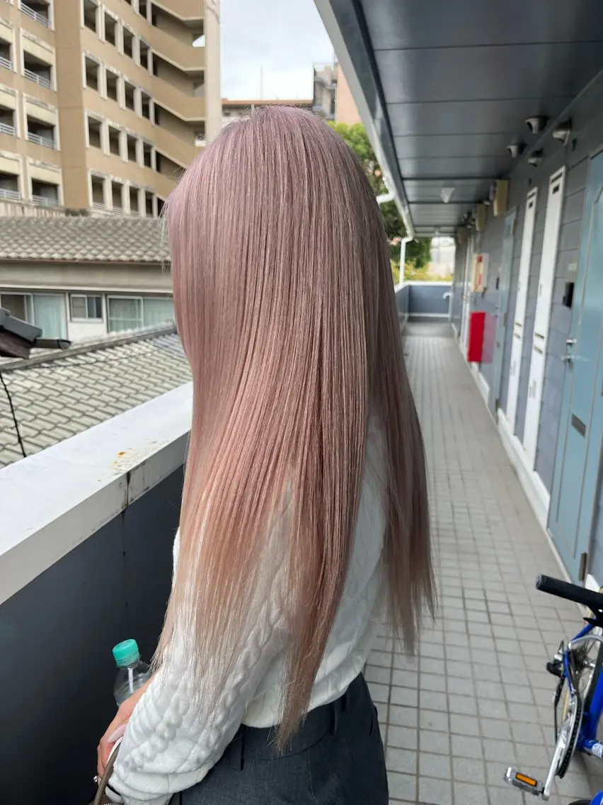 カラー ベージュカラー ピンクカラー ピンクベージュ ヘアカラー 渡辺 健太のヘアスタイル