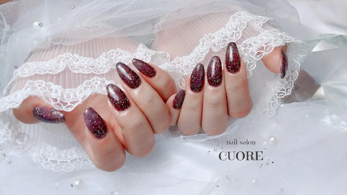 ネイル フラッシュネイル ハロウィン ワンカラーネイル nail salon CUOREのネイルデザイン