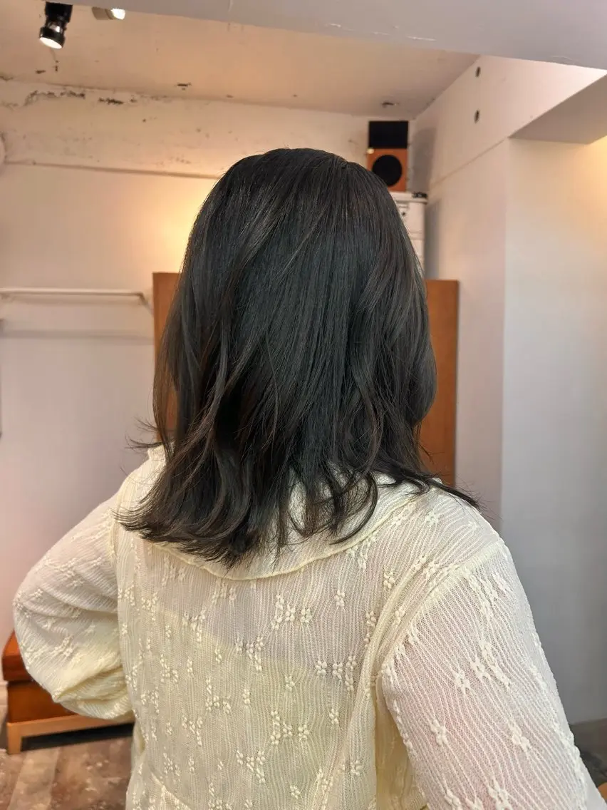 ミディアム ヘアカラー トリートメント ヘッドスパ 🪷上品/アンニュイ /似合わせ🫧菜々子のヘアスタイル