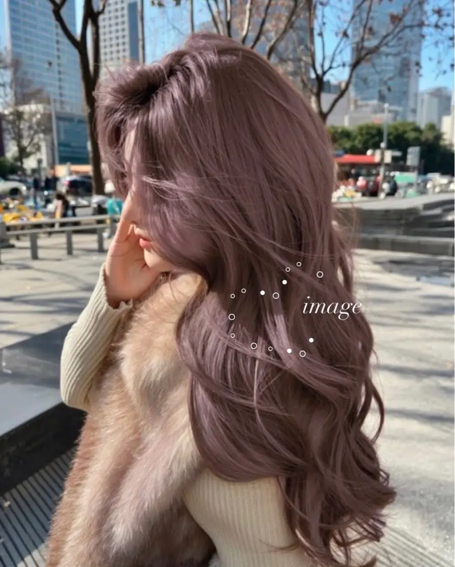 ロング ヘアカラー トリートメント 淡色ラベンダー♡ ニーナ🎀🦙のヘアスタイル