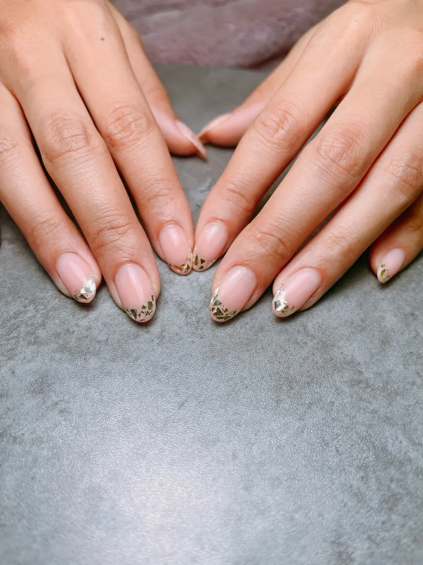 ネイル フレンチネイル ガラスフレンチ ハンドネイル Seana nail シーナネイルのネイルデザイン