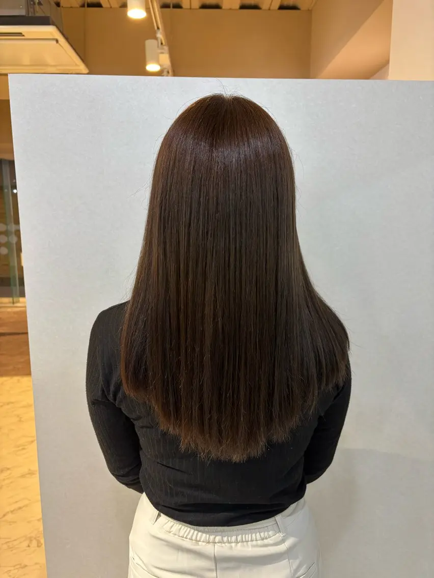 ロング カラー グレージュ ロング カット ヘアカラー バッサリカット募集中 星川まお𝜗𝜚のヘアスタイル