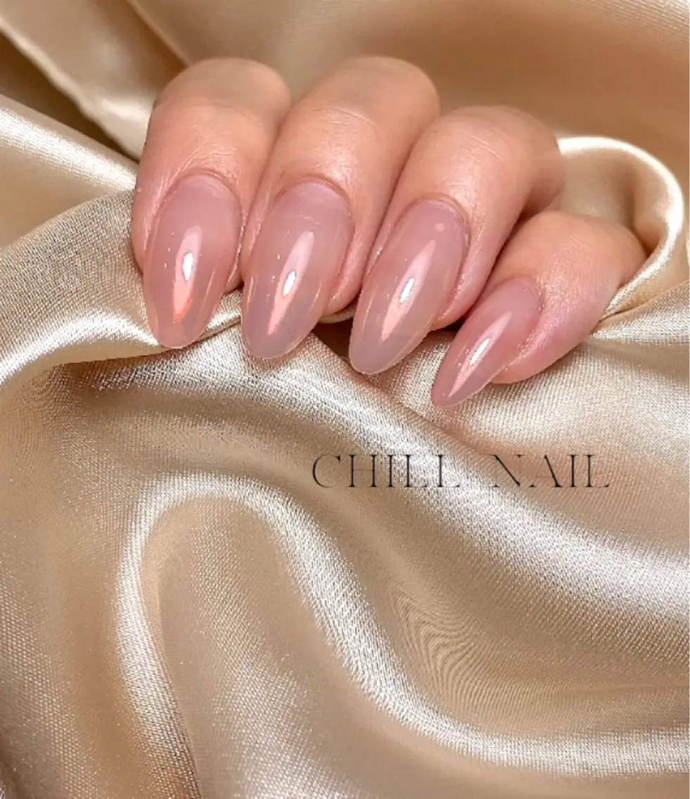 ネイル グラデーション ミラーネイル CHILL NAILのネイルデザイン