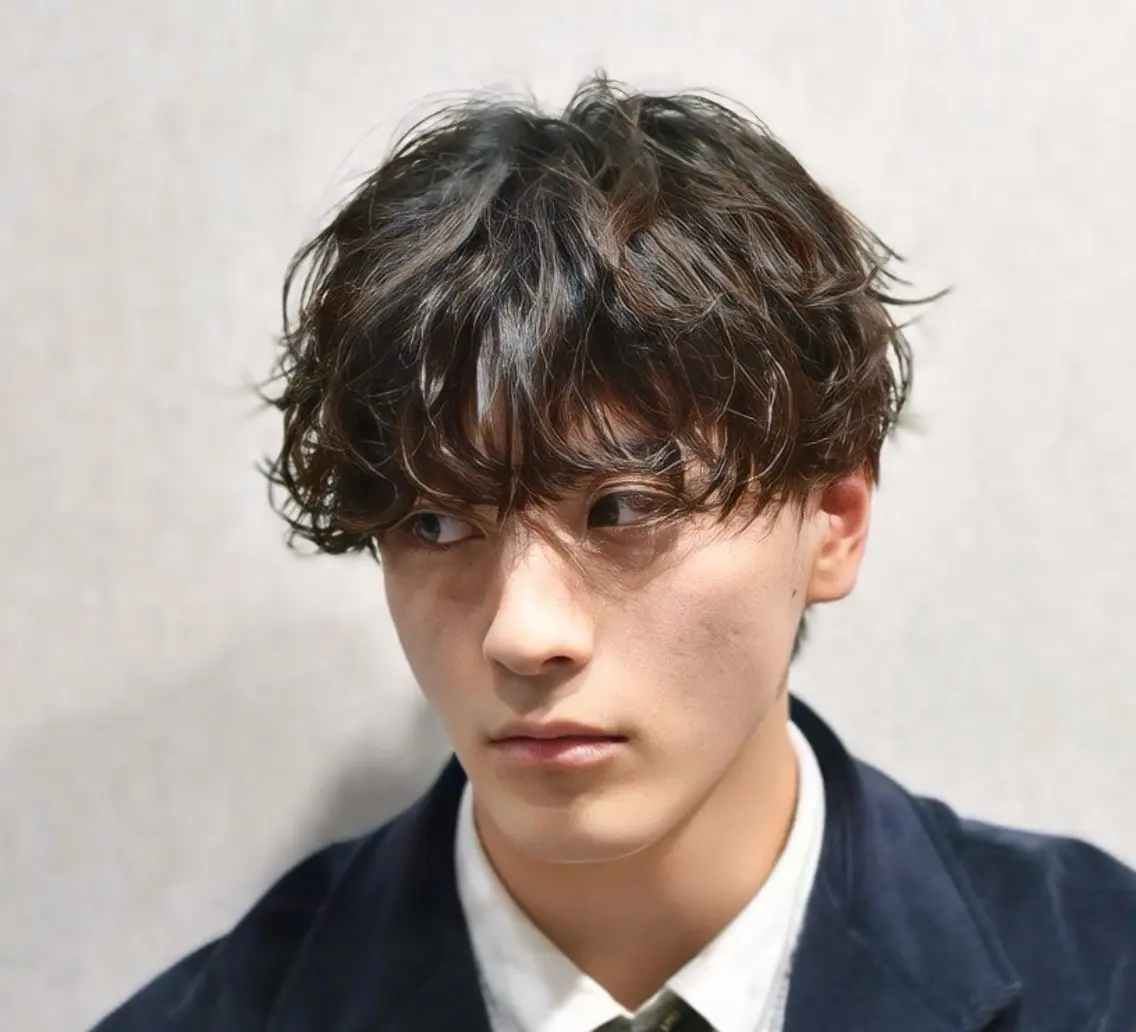 ショート パーマ メンズ 【メンズ特化】 池田大成✂︎のヘアスタイル