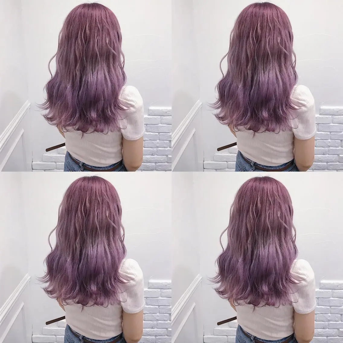 ロング カラー ヘアアレンジ ヘアカラー トリートメント TAKUMAブリーチ /デザインカラーのヘアスタイル