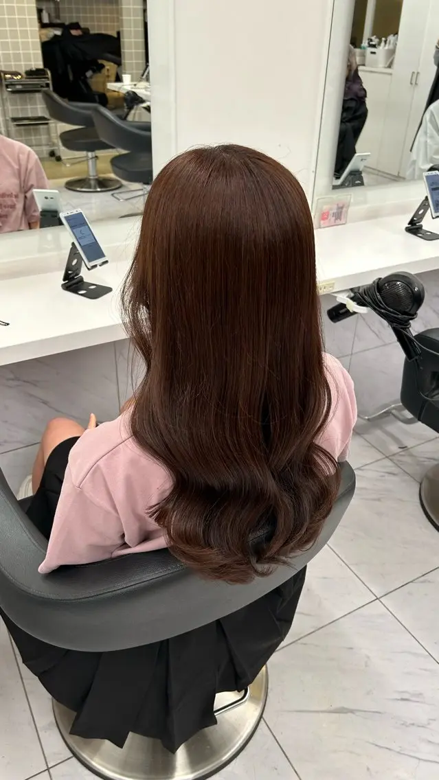 ロング カラー ヘアアレンジ 巻きラク♡レイヤー 🦢こころのヘアスタイル