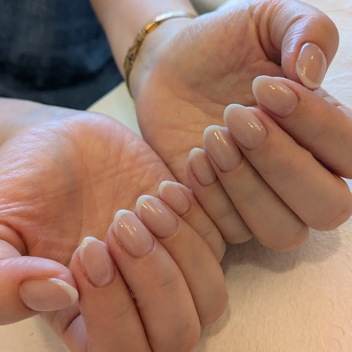 ネイル フレンチネイル ジェヌインネイル 河内のネイルデザイン