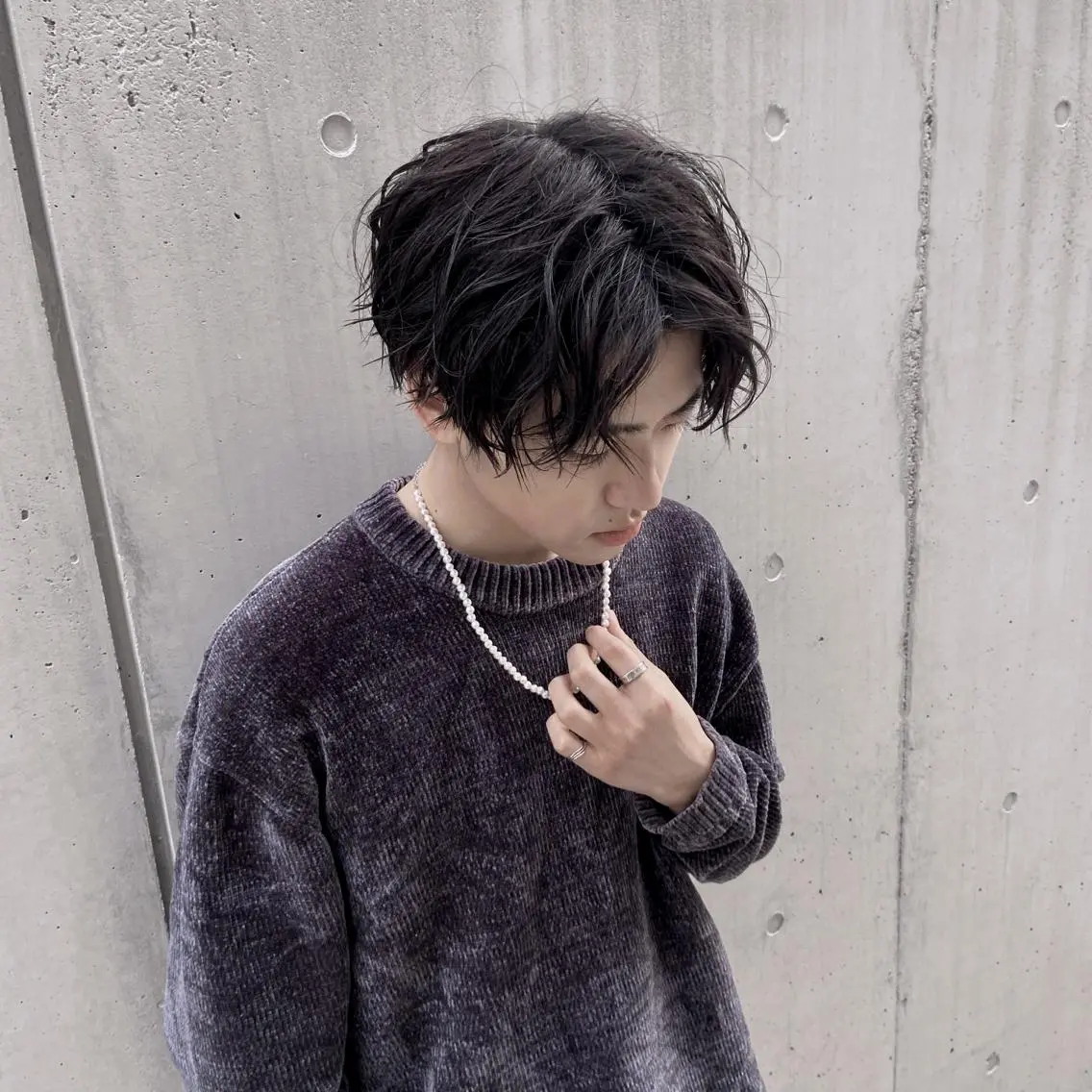 パーマ メンズ センターパート メンズ縮毛矯正 ♠️店長下平隼人のヘアスタイル