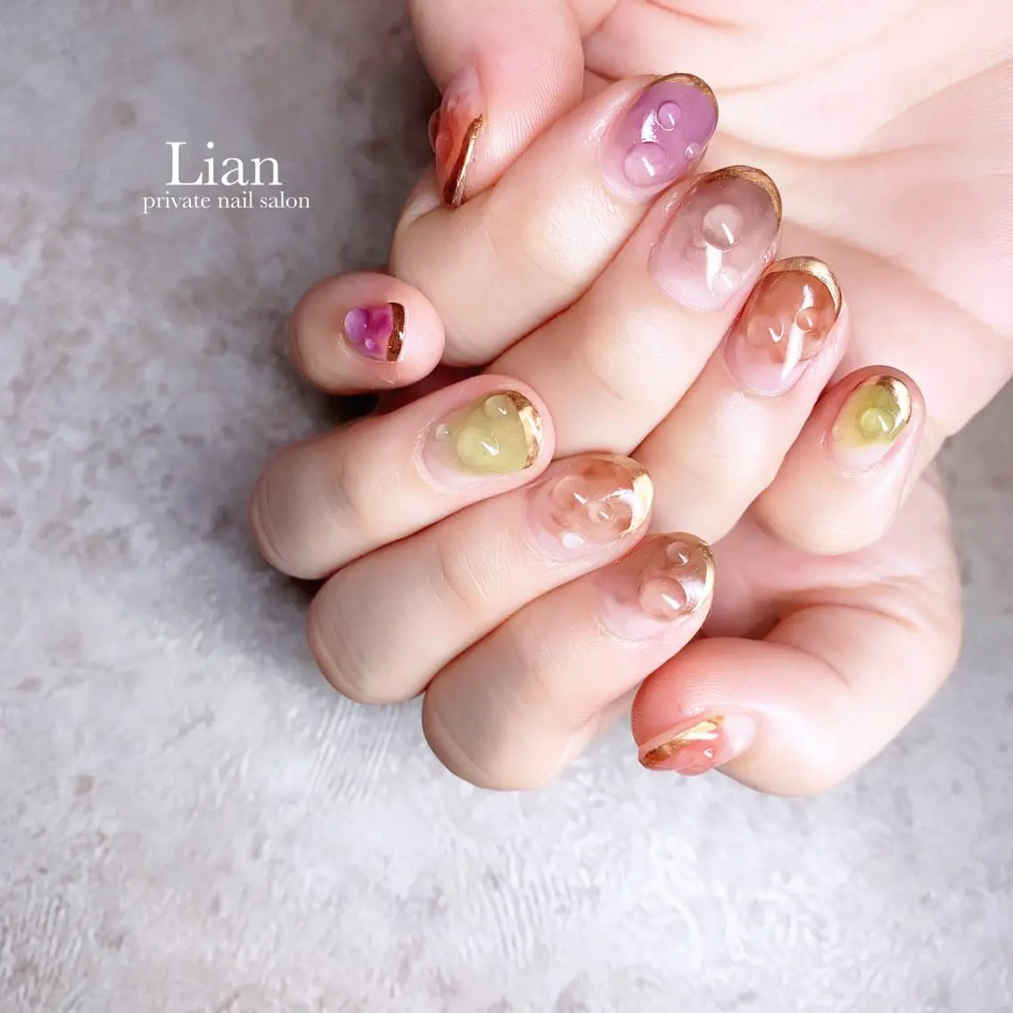 ネイル ニュアンスネイル nailsalon Lenoaのネイルデザイン