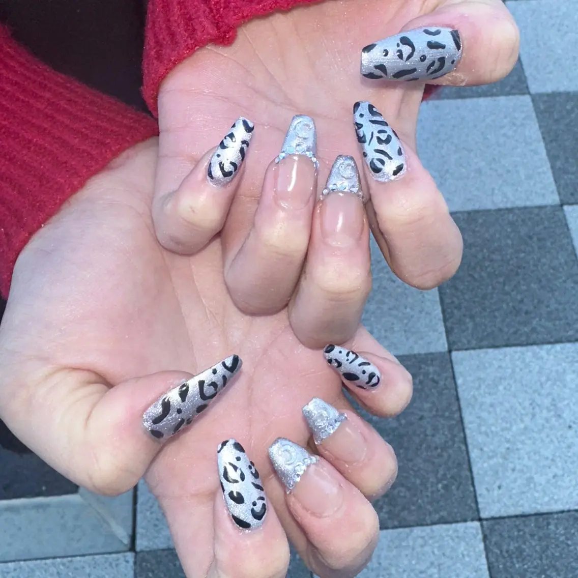 ネイル アニマル柄 ハンドネイル tee nailのネイルデザイン