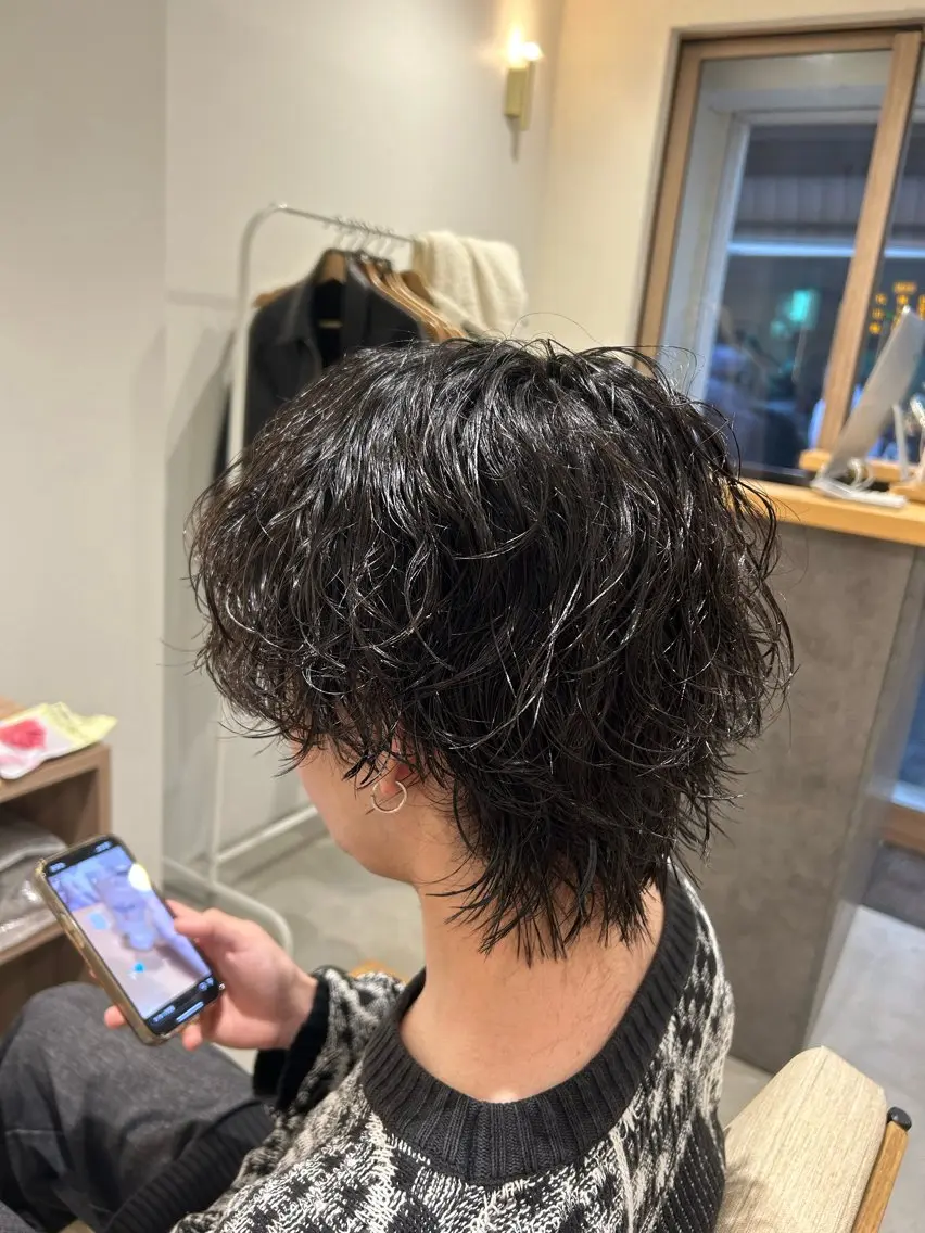 パーマ メンズ カット パーマ メンズパーマ専門店 【店長】⚜️イチカワのヘアスタイル