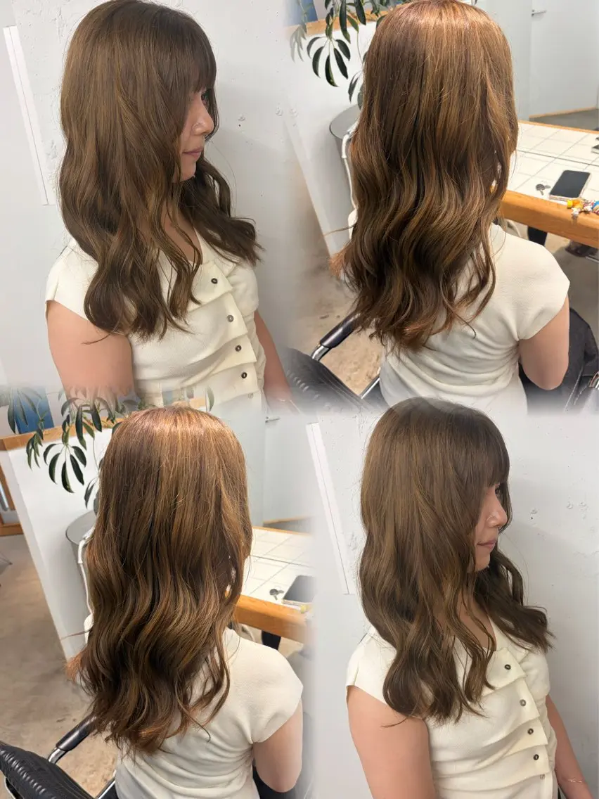 ロング カット ヘアカラー かすみ/名駅徒歩5分 /カットモデルのヘアスタイル