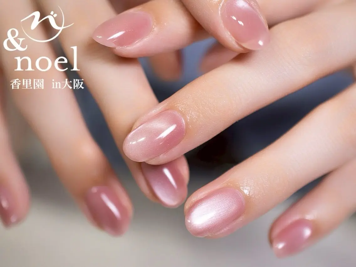 ネイル オフィスネイル ピンク ワンホンネイル ハンドネイル Nailsalon &Noelのネイルデザイン