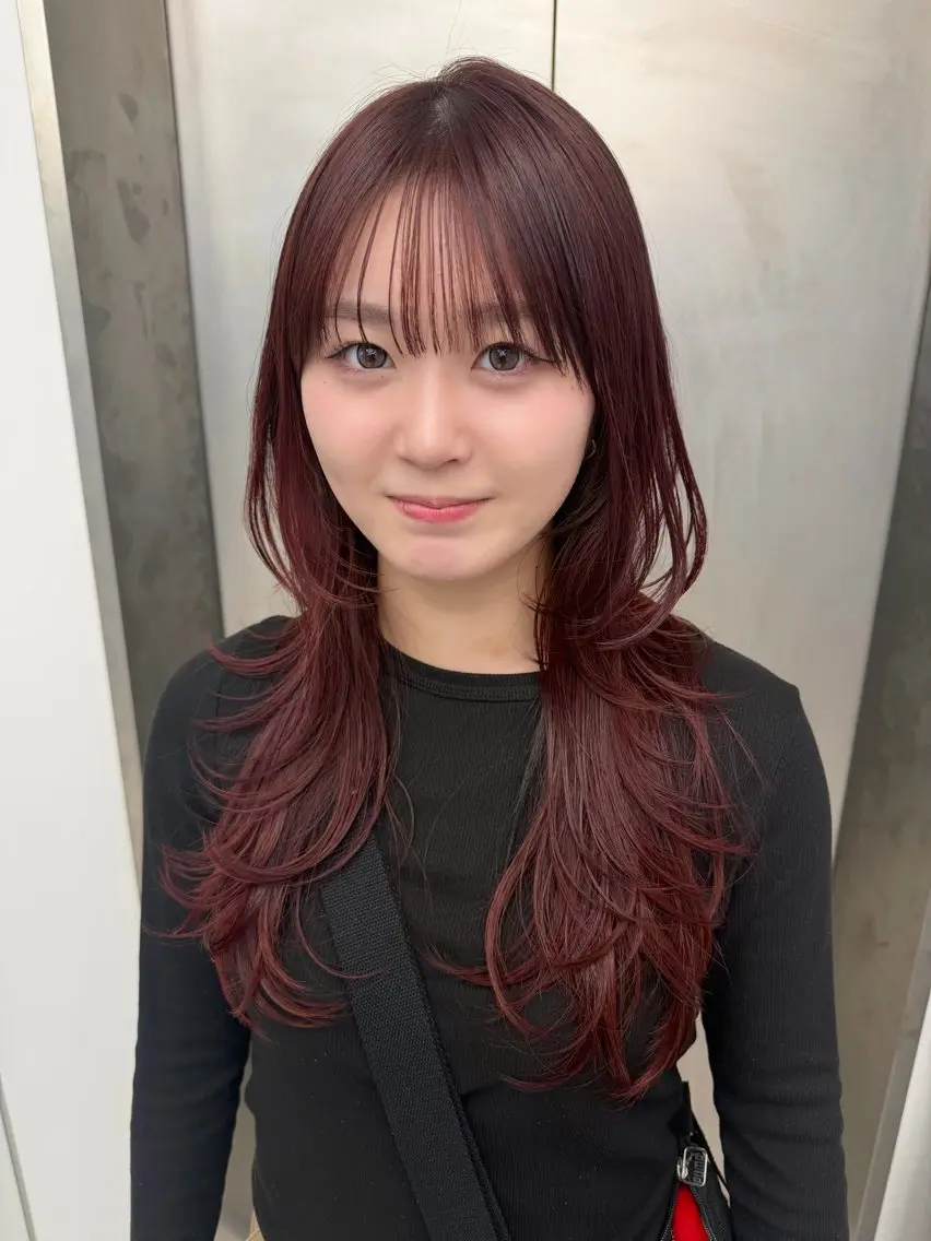 ロング カット ヘアカラー レイヤーカット🫧 etsuのヘアスタイル
