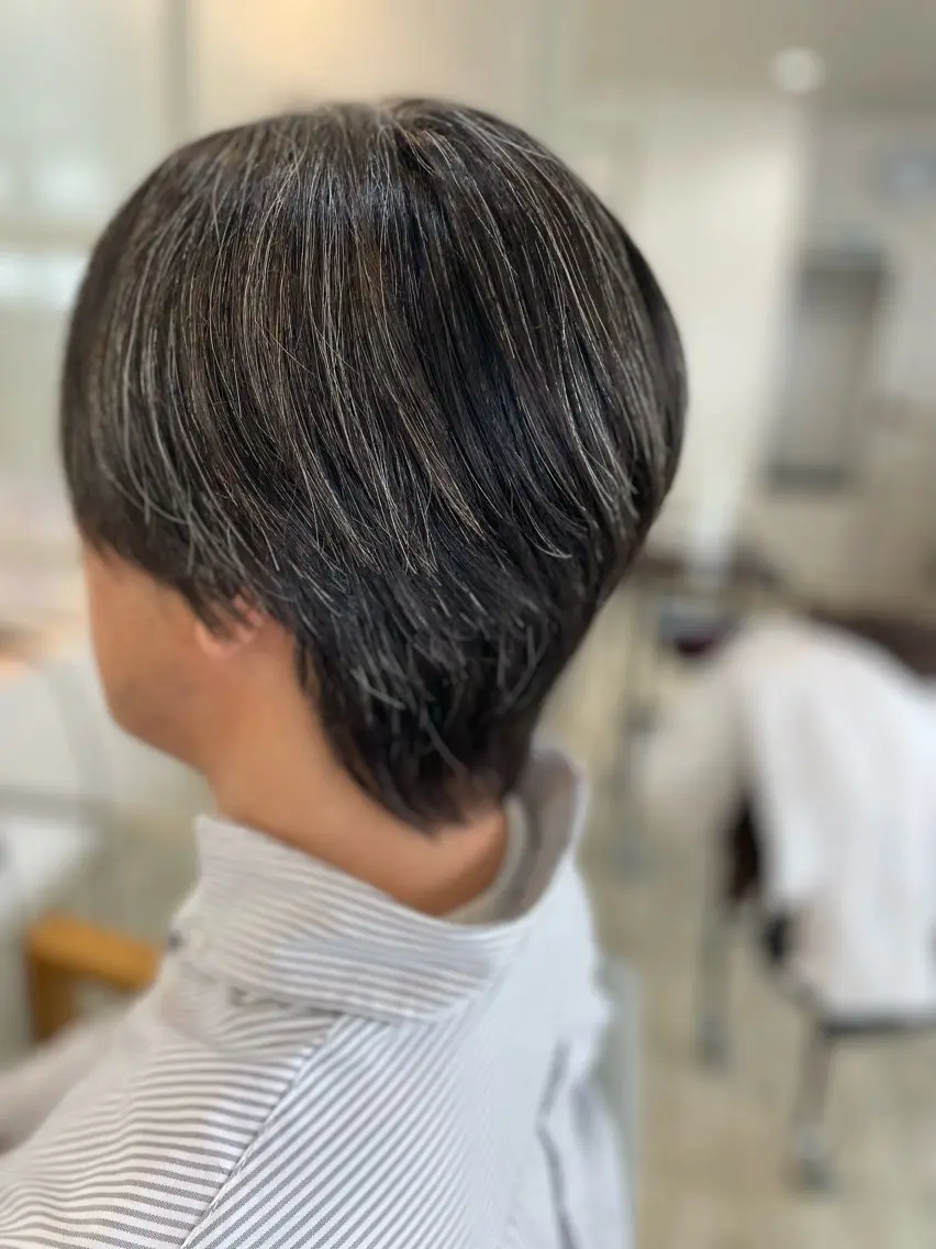 メンズ カット 縮毛矯正 Peari大みか店 江幡のヘアスタイル