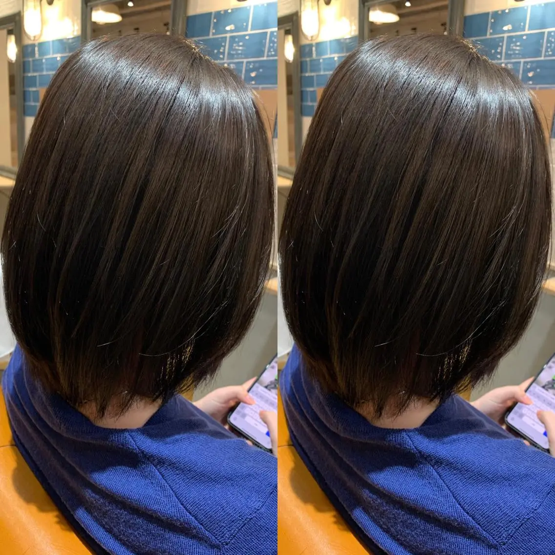 ミディアム カラー イルミナカラー スターダスト レイヤーカット 髪質改善特化 ミサワコウキのヘアスタイル