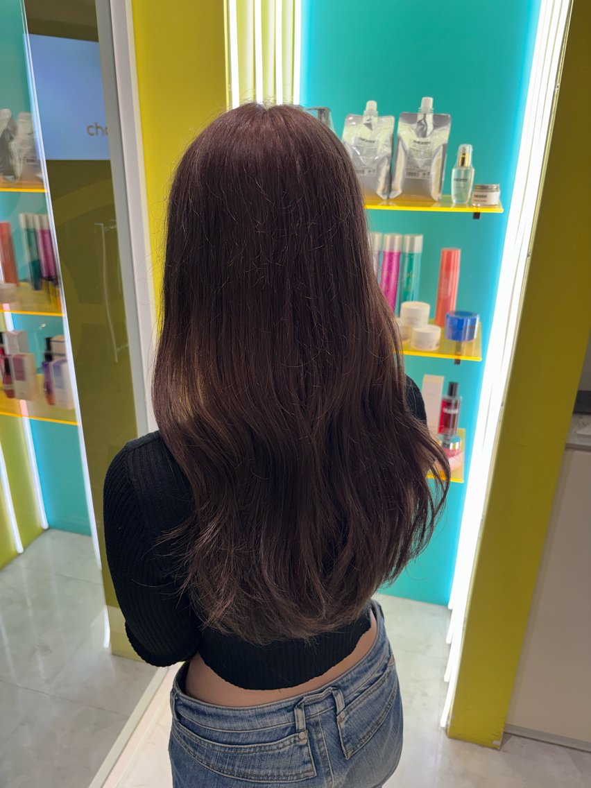 ロング カラー カット ヘアカラー 暖色✖️韓国ヘア 🥀SAHO🥀のヘアスタイル