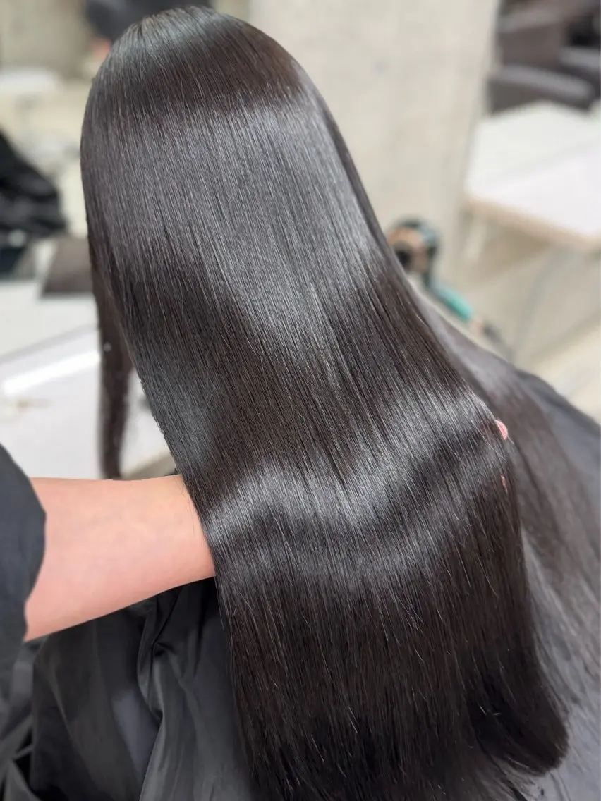 ロング 縮毛矯正 うる艶ヘア♡韓国好き 透明感　shotaのヘアスタイル