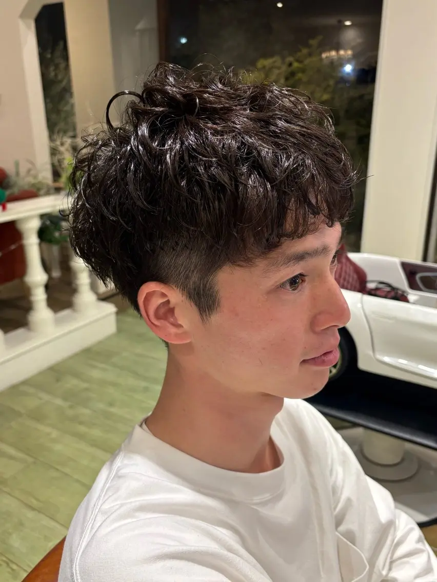 パーマ メンズ メンズパーマ 大真 ／カットパーマのヘアスタイル