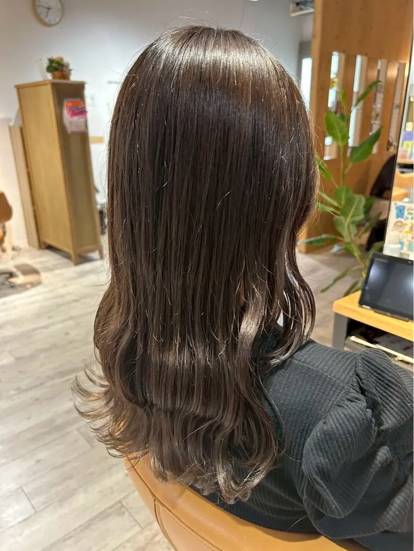カラー 透明感カラー ヘアカラー カラーモデル募集 佐藤 有彩のヘアスタイル