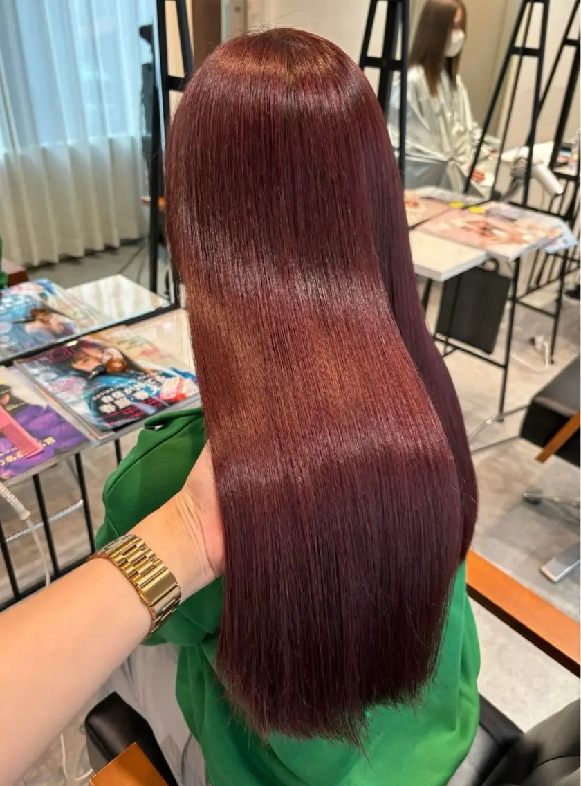 ロング ヘアカラー ゆあ🤎暖色系🍊 ミルクティー🥛⭐️のヘアスタイル