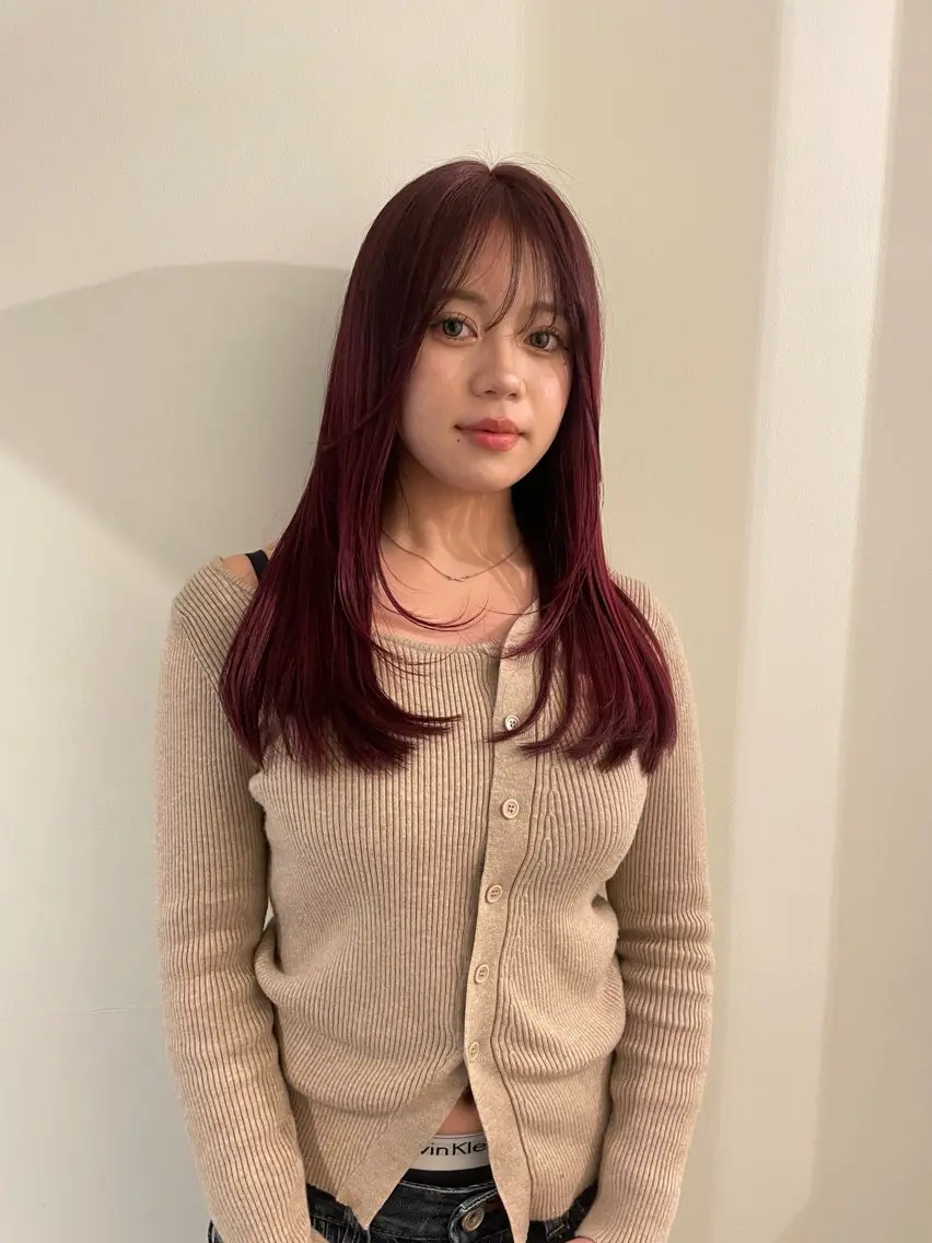 前髪カット＋プレミアムカラー＋4stepトリートメントの写真