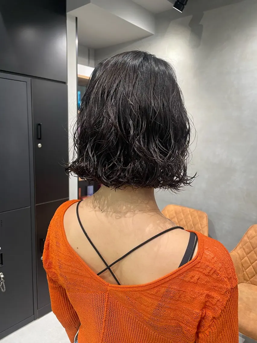 ショート パーマ カット パーマ トリートメント ヘッドスパ ヘアセット モデル様募集中 /REIRIのヘアスタイル